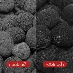 หินลาวาดำ (Black Lava Stone)